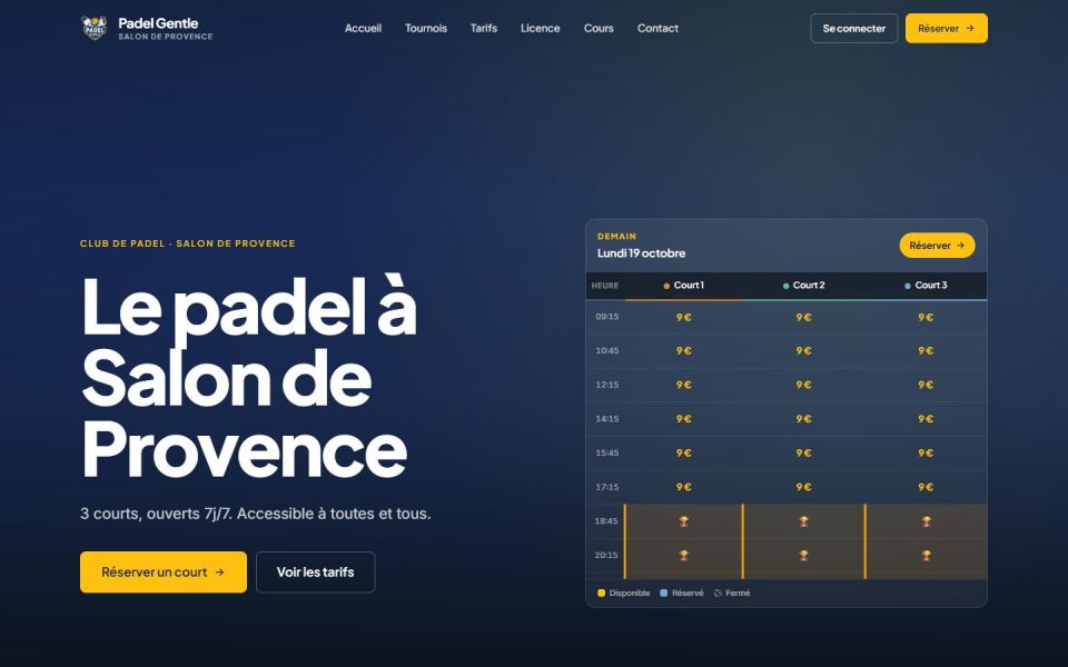 Site Padel Gentle