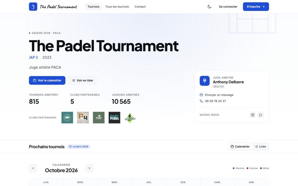 Site The Padel Tournament